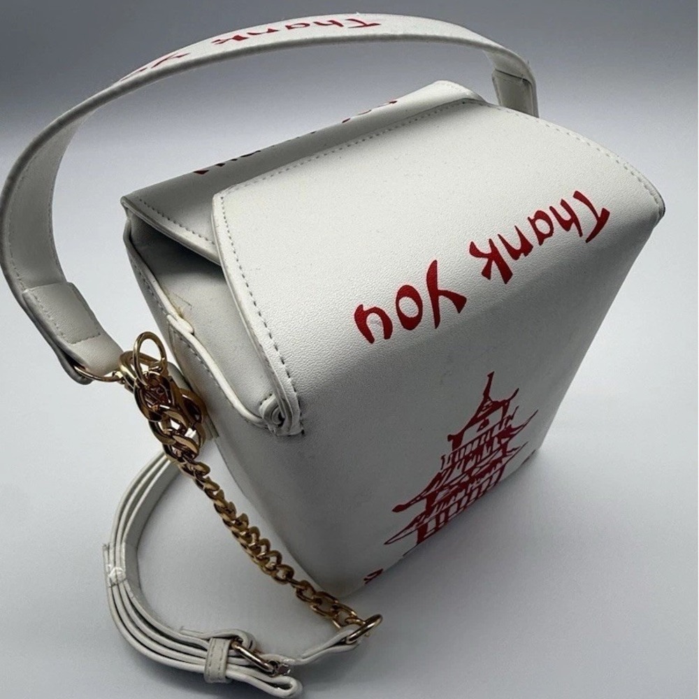 Chinese Take Out Takeout Clutch Thank‎ You BAG Purse Takeout Crossbody Bag - Picture 10 of 13